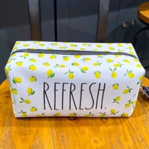 Rae Dunn REFRESH cosmetics case.